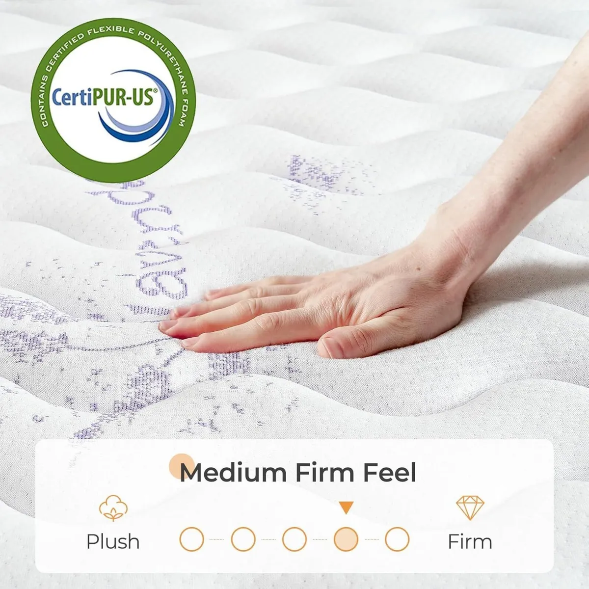 Mattress Hybrid Medium Firm 90x190x25CM - Image 3
