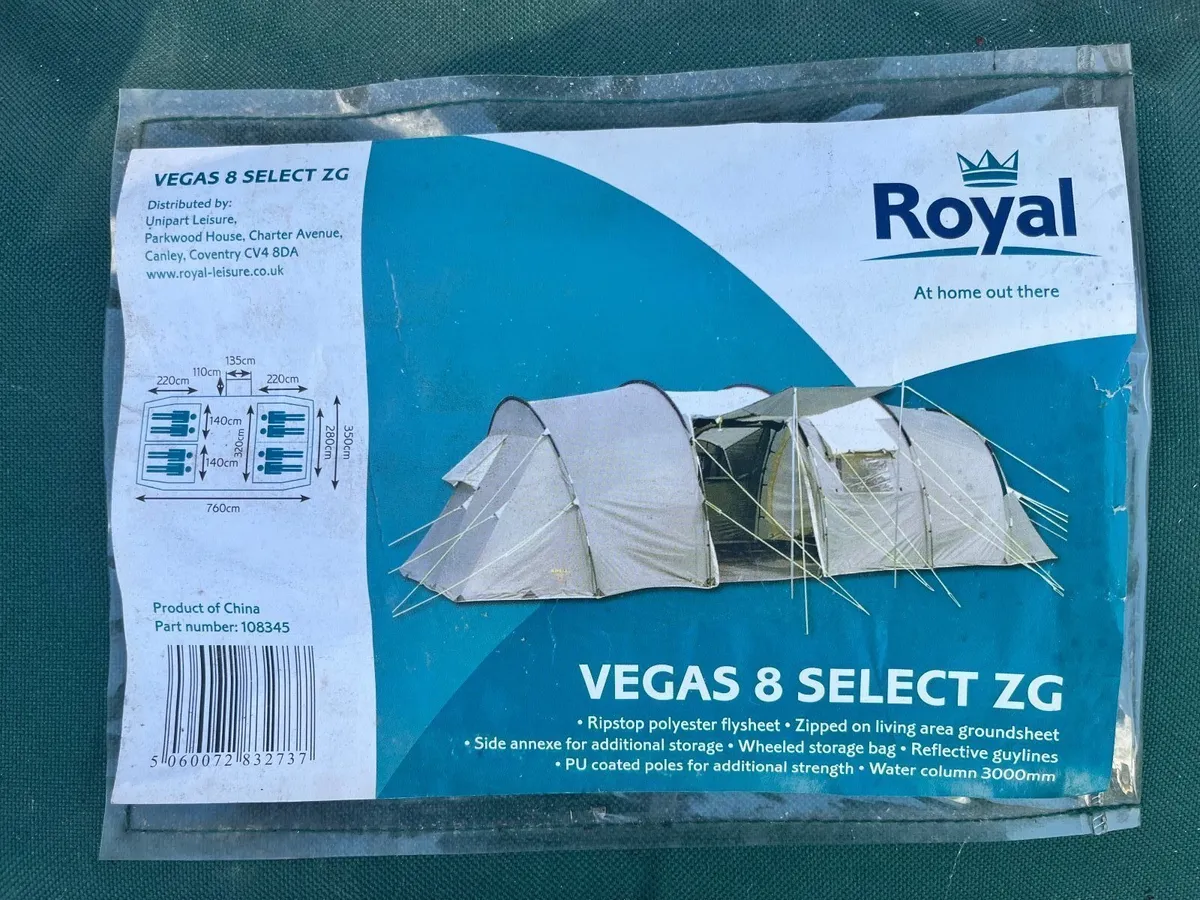 8 Man Tent & other camping equipment - Image 1