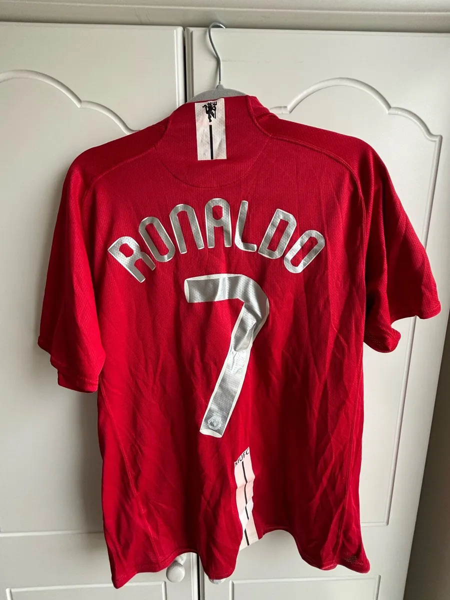 Man United Authentic 2007-2008 Home Shirt - Image 2