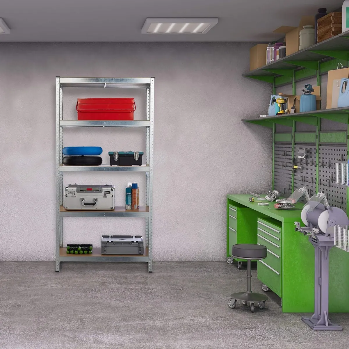 2 X Heavy Duty Shelving Unit 180x90x40CM - Image 2