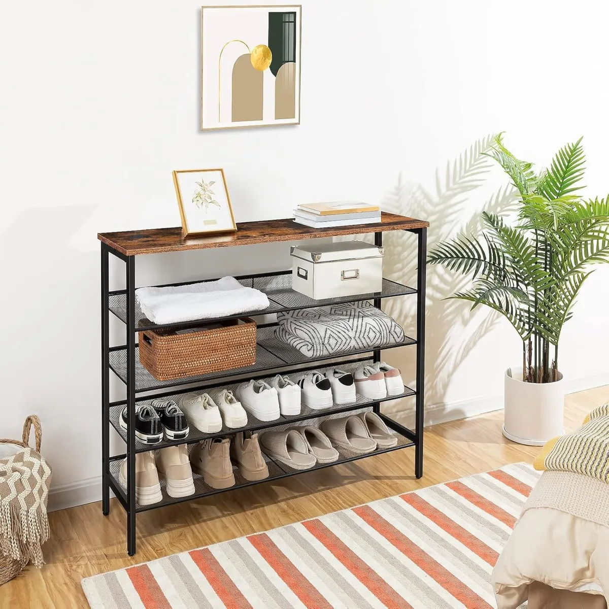 Shoe Rack 5-Tier Organiser Shelf - Image 4