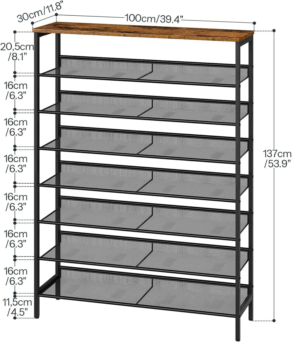 Shoe Rack Large Capacity Storage Tall Shelf - Image 3