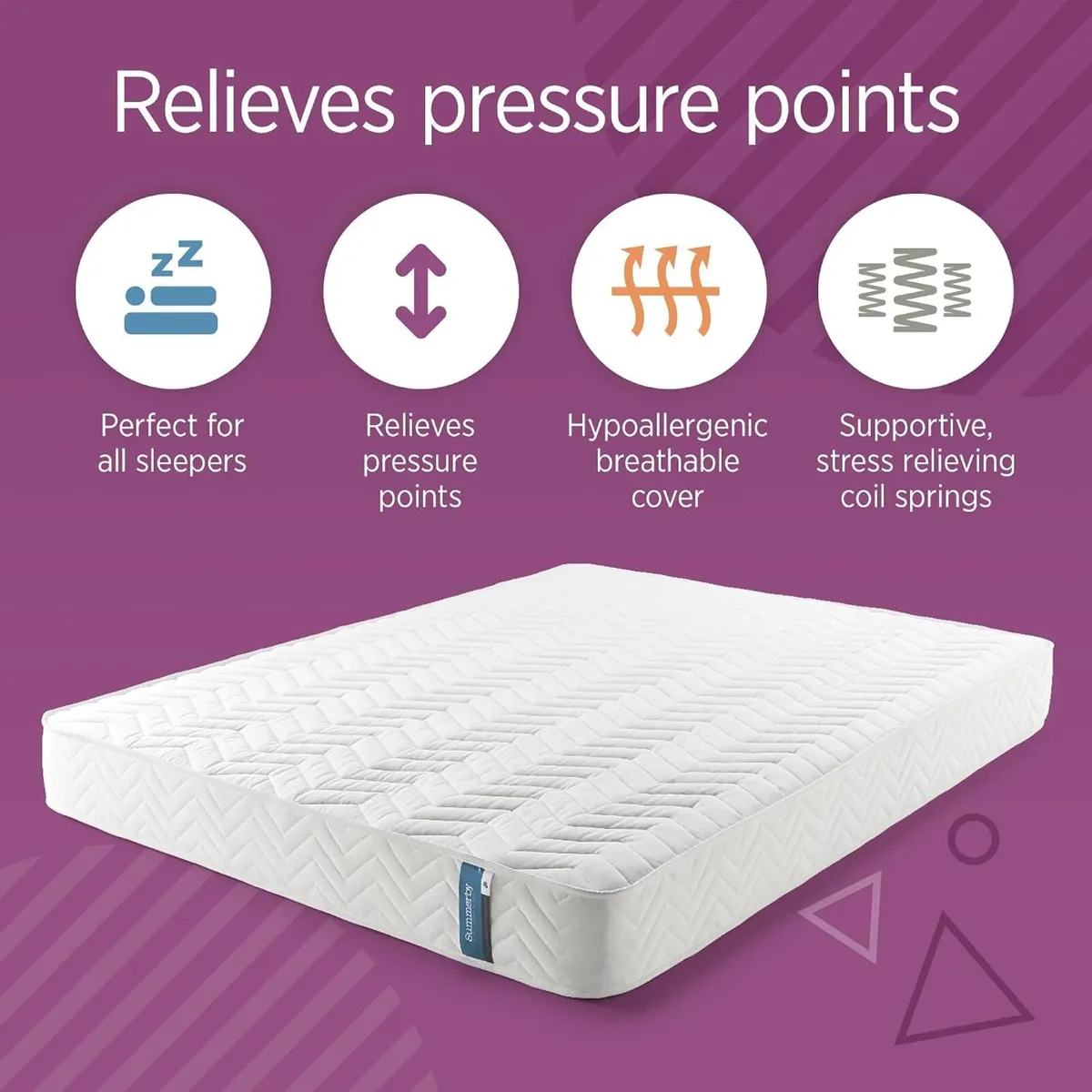 Mattress Comfort Foam Coil Spring Hybrid Comfy - Image 4