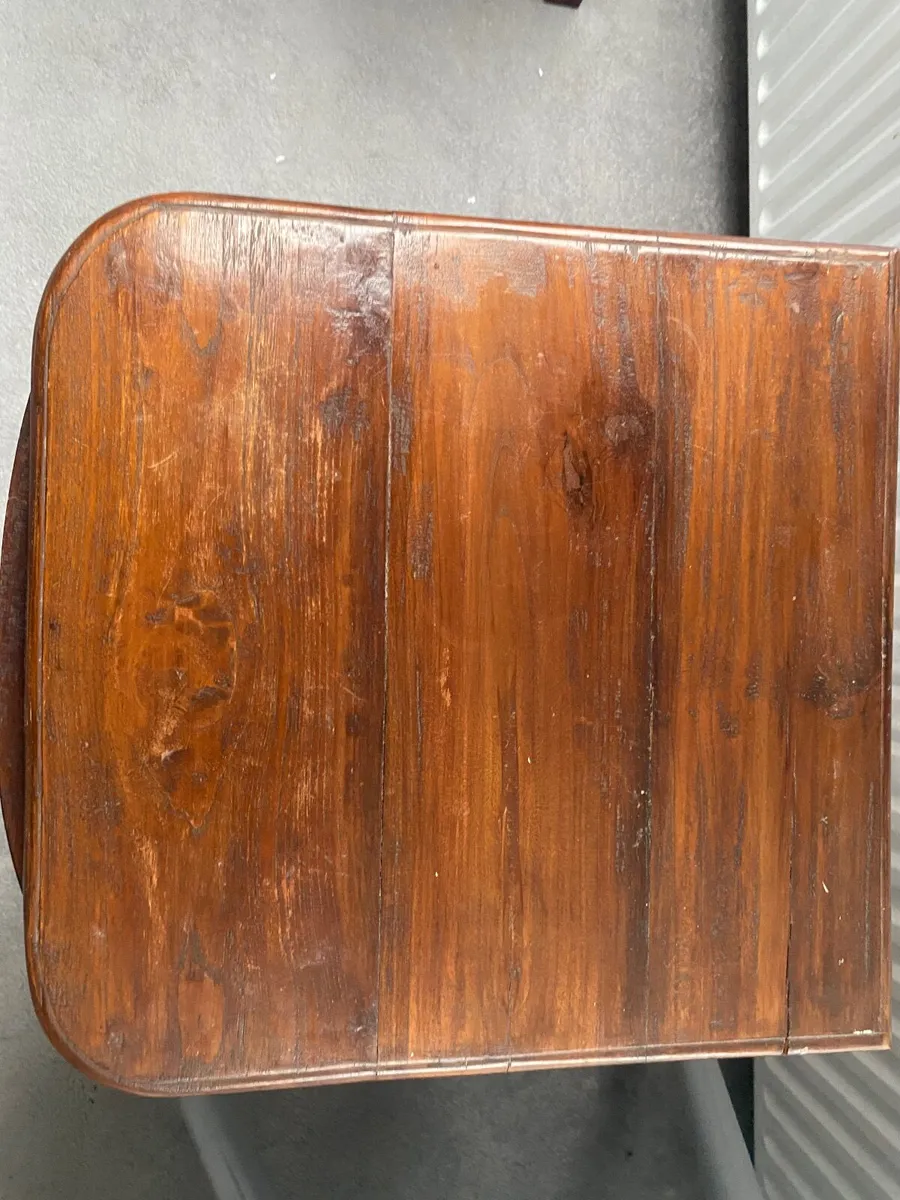 Pair of tall wooden bedside tables - Image 4