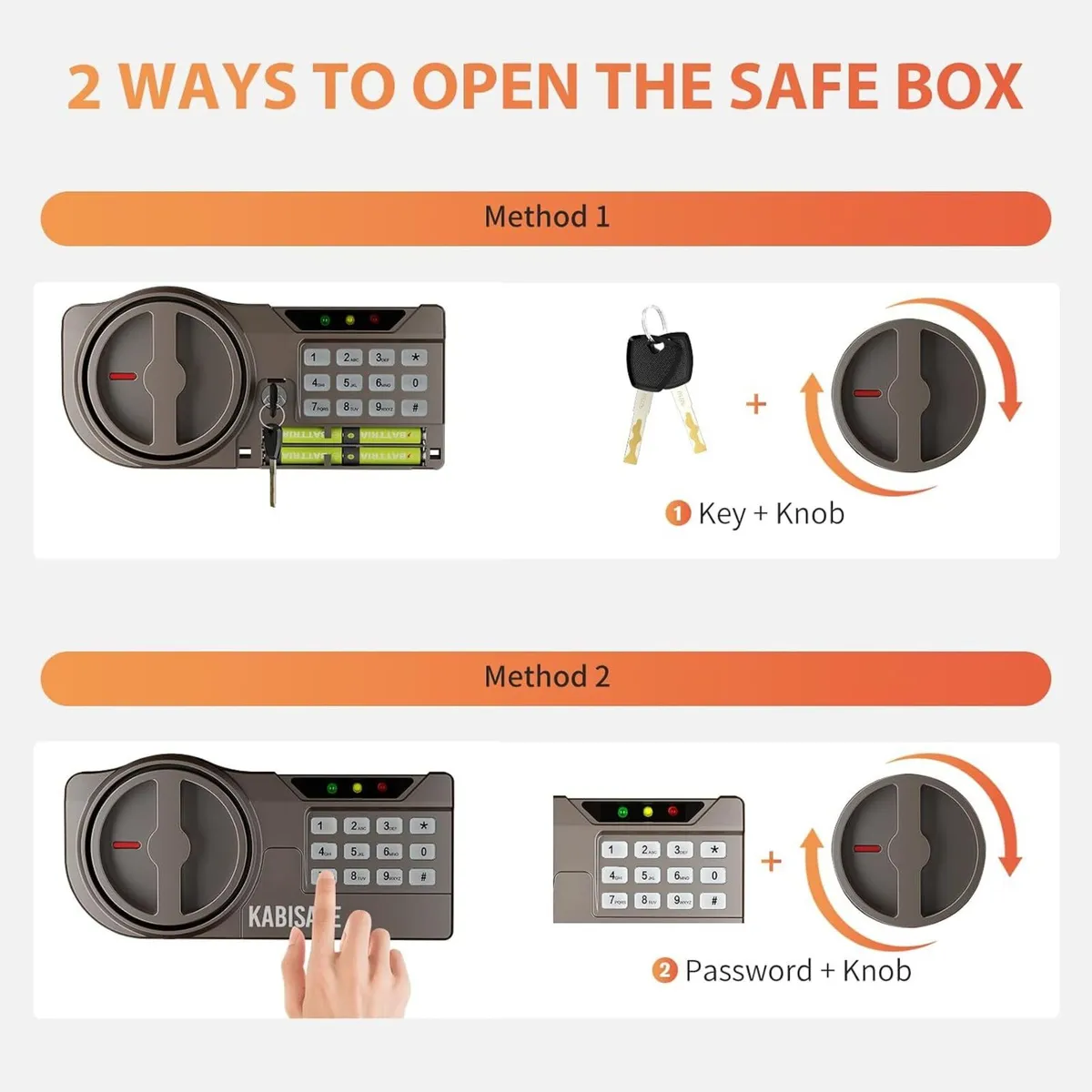 43L Home Digital Large Safes Box Security Cabinet - Image 3