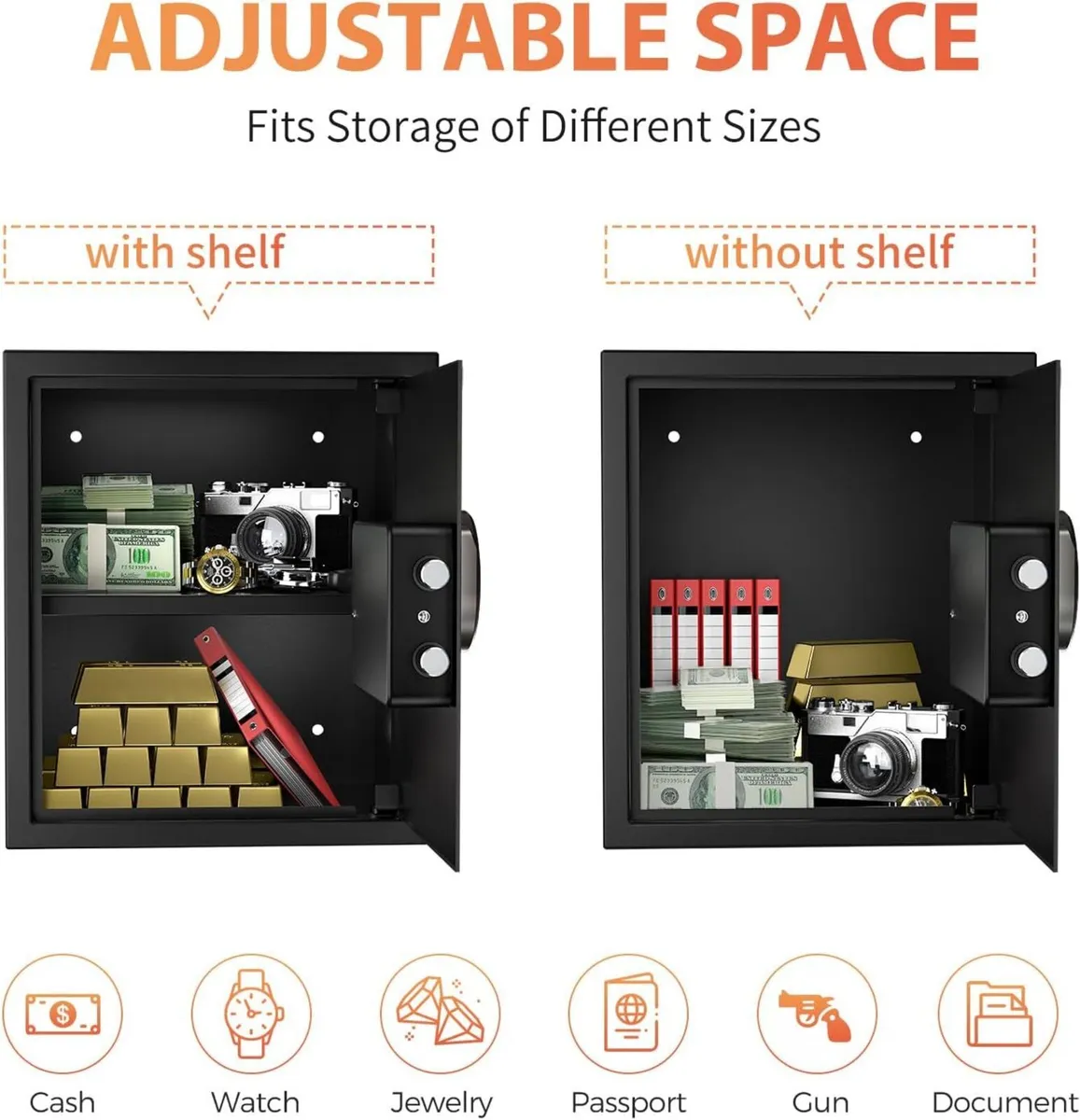 43L Home Digital Large Safes Box Security Cabinet - Image 4