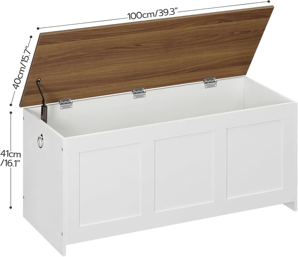 Storage Chest Wooden Bench Blanket Box Storages - Image 3