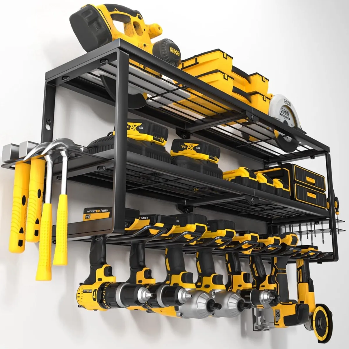 Heavy Duty Power Tool Organiser Wall Mount - Image 1