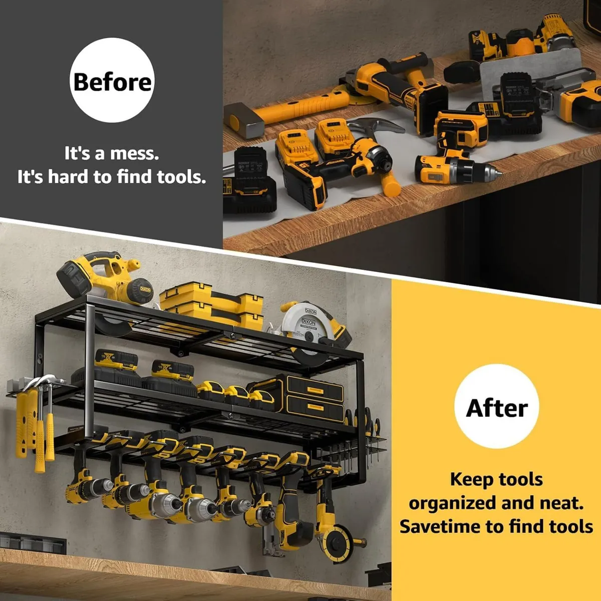 Heavy Duty Power Tool Organiser Wall Mount - Image 4
