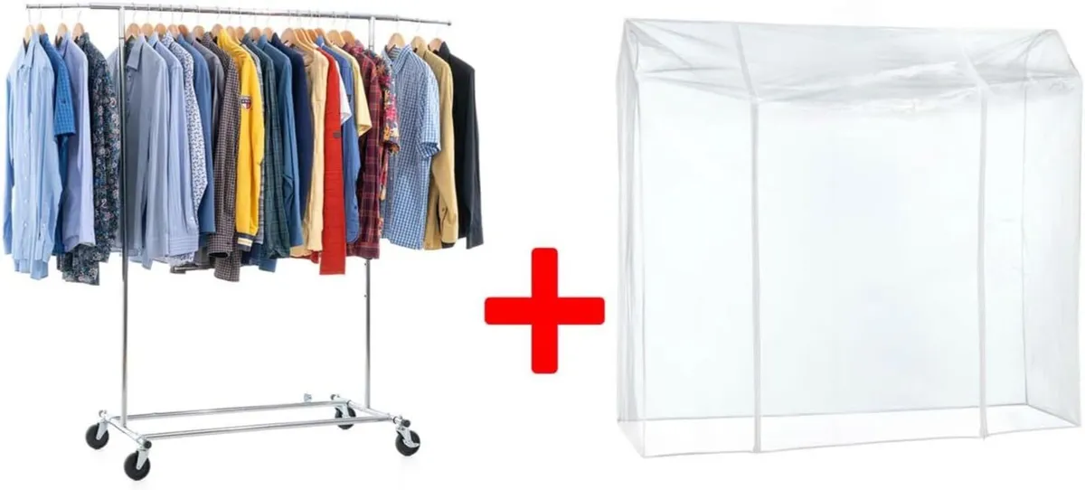 Clothes Rail with Cover - Image 4