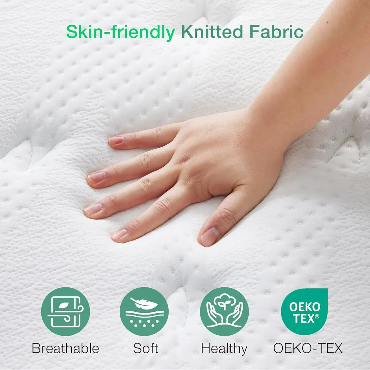 Bed Mattresses 3-Zone Gel Memory Foam Pocket - Image 3