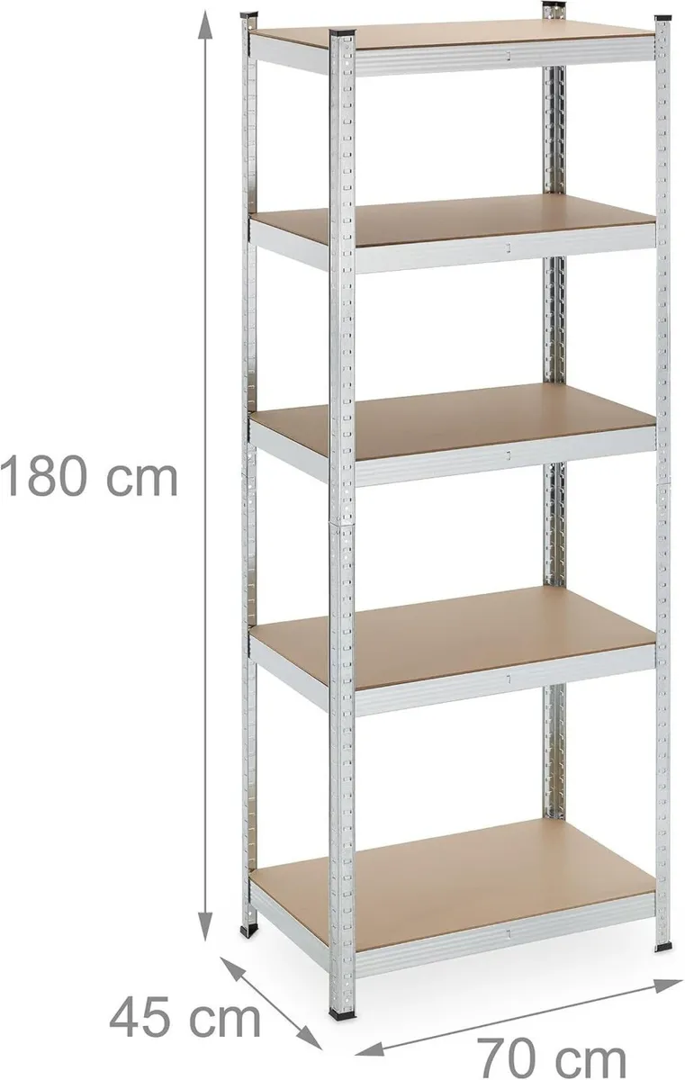 2x Heavy-Duty Storage Shelf Plastic 10% - Image 3