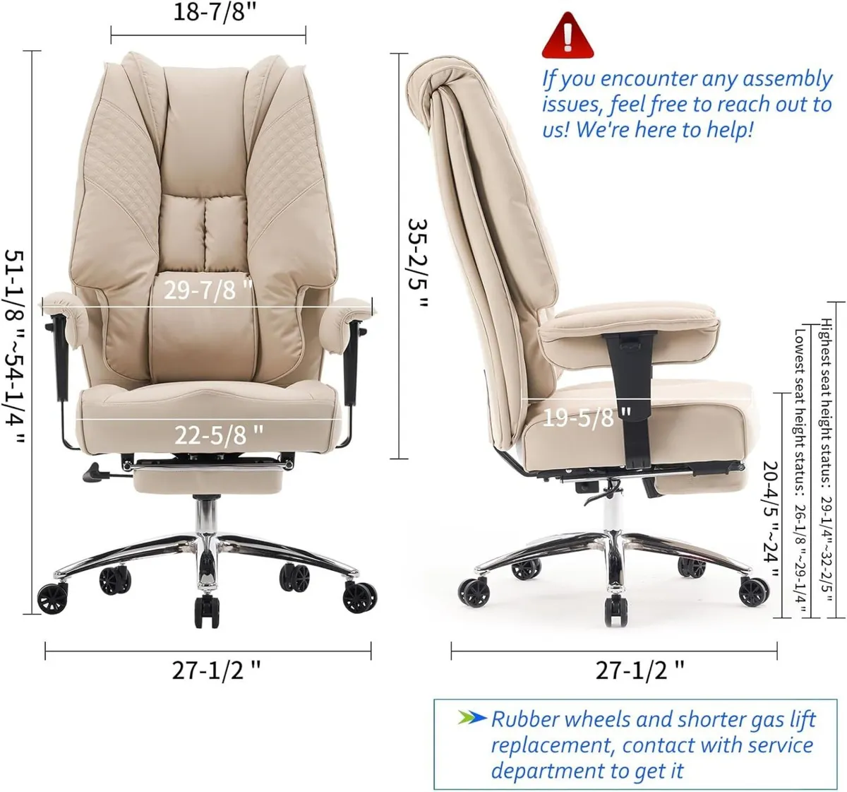 Heavy Duty Executive Office Chair 200KG Big Tall - Image 2