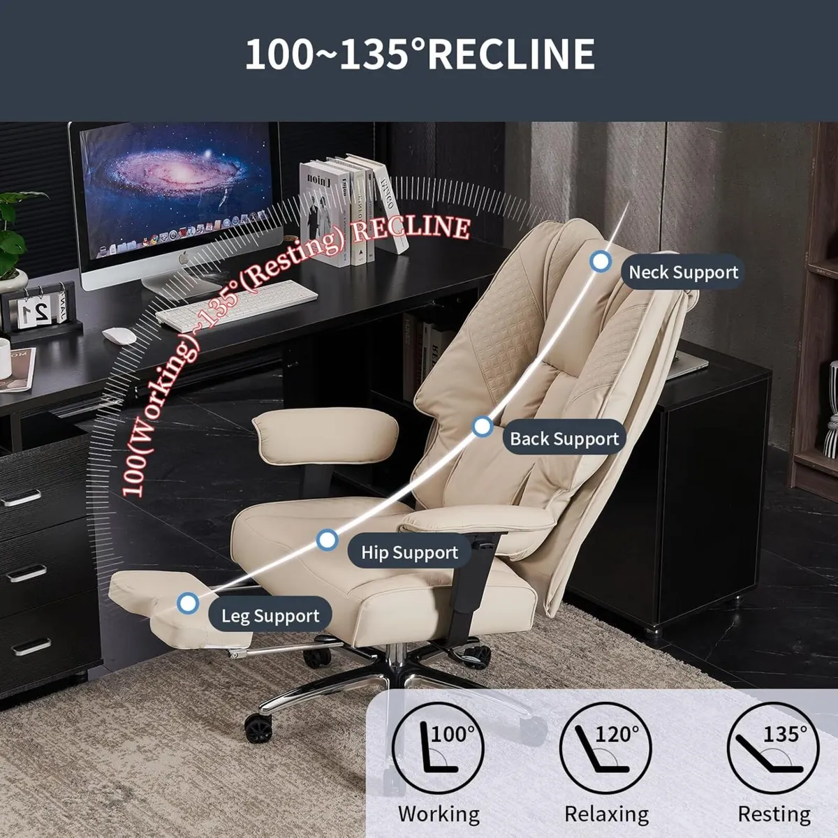 Heavy Duty Executive Office Chair 200KG Big Tall - Image 4