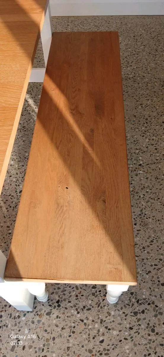 Kitchen table and benches - Image 4