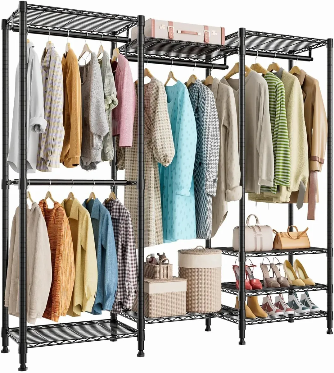 Heavy Duty Clothes Rail Hanging Rails for Clothing - Image 1