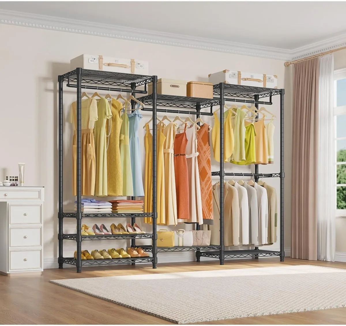 Heavy Duty Clothes Rail Hanging Rails for Clothing - Image 2