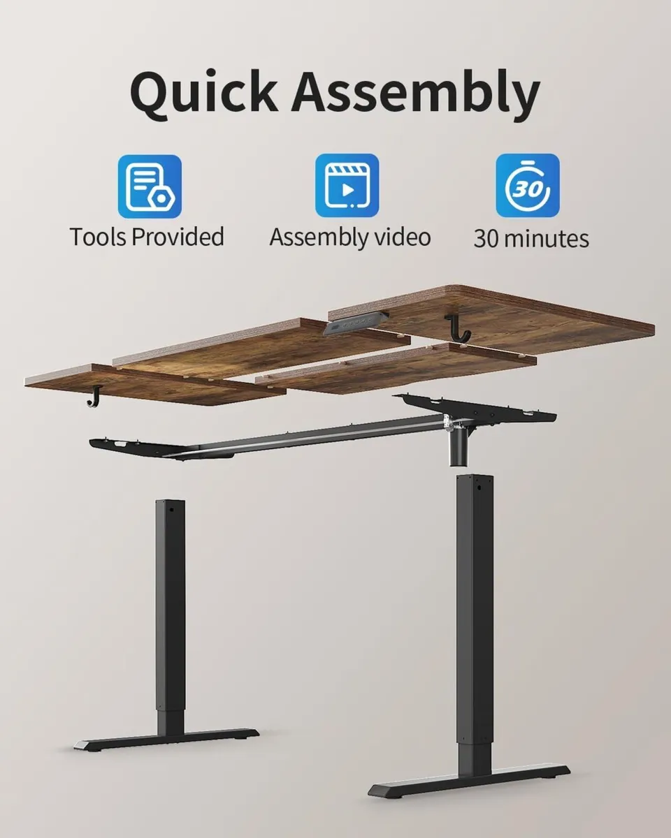 Electric Standing Desk 120 X 60CM Height - Image 3
