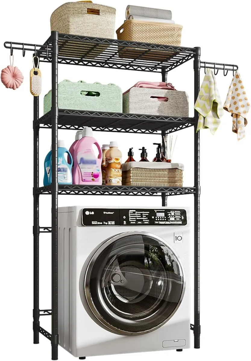 3-Tier Storage Unit Over Washing Machine and Dryer - Image 1