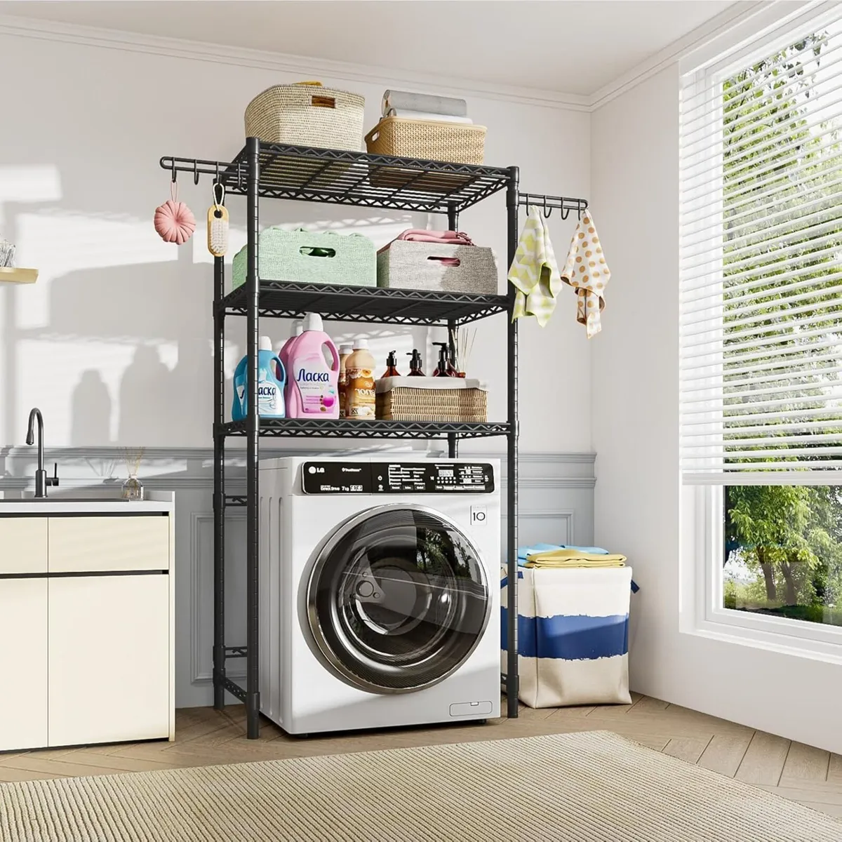 3-Tier Storage Unit Over Washing Machine and Dryer - Image 2