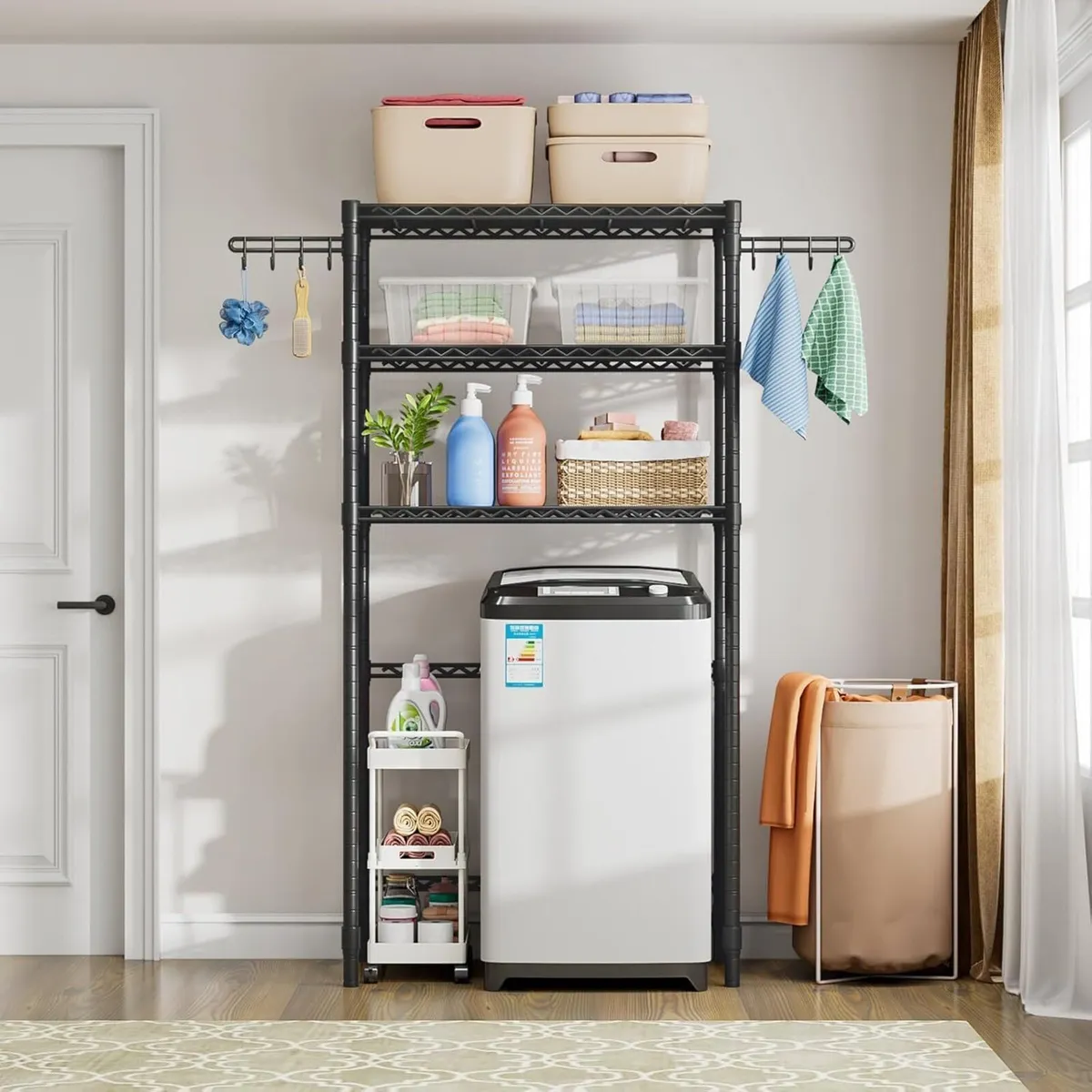 3-Tier Storage Unit Over Washing Machine and Dryer - Image 4