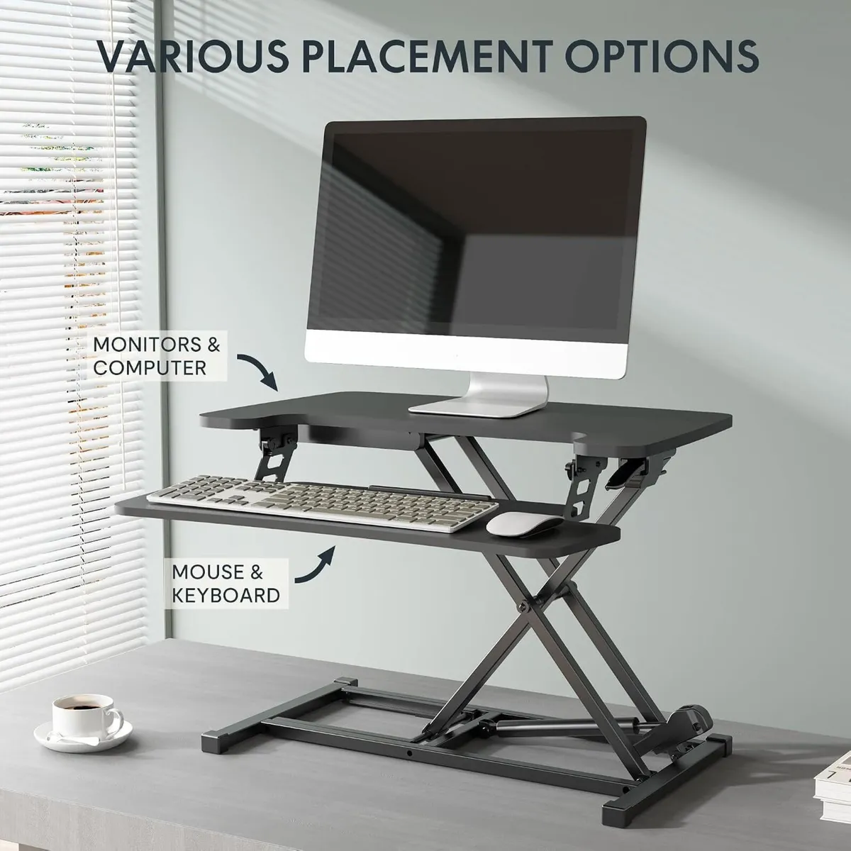 Standing Desk Converter Sit to Stand Up Riser - Image 4