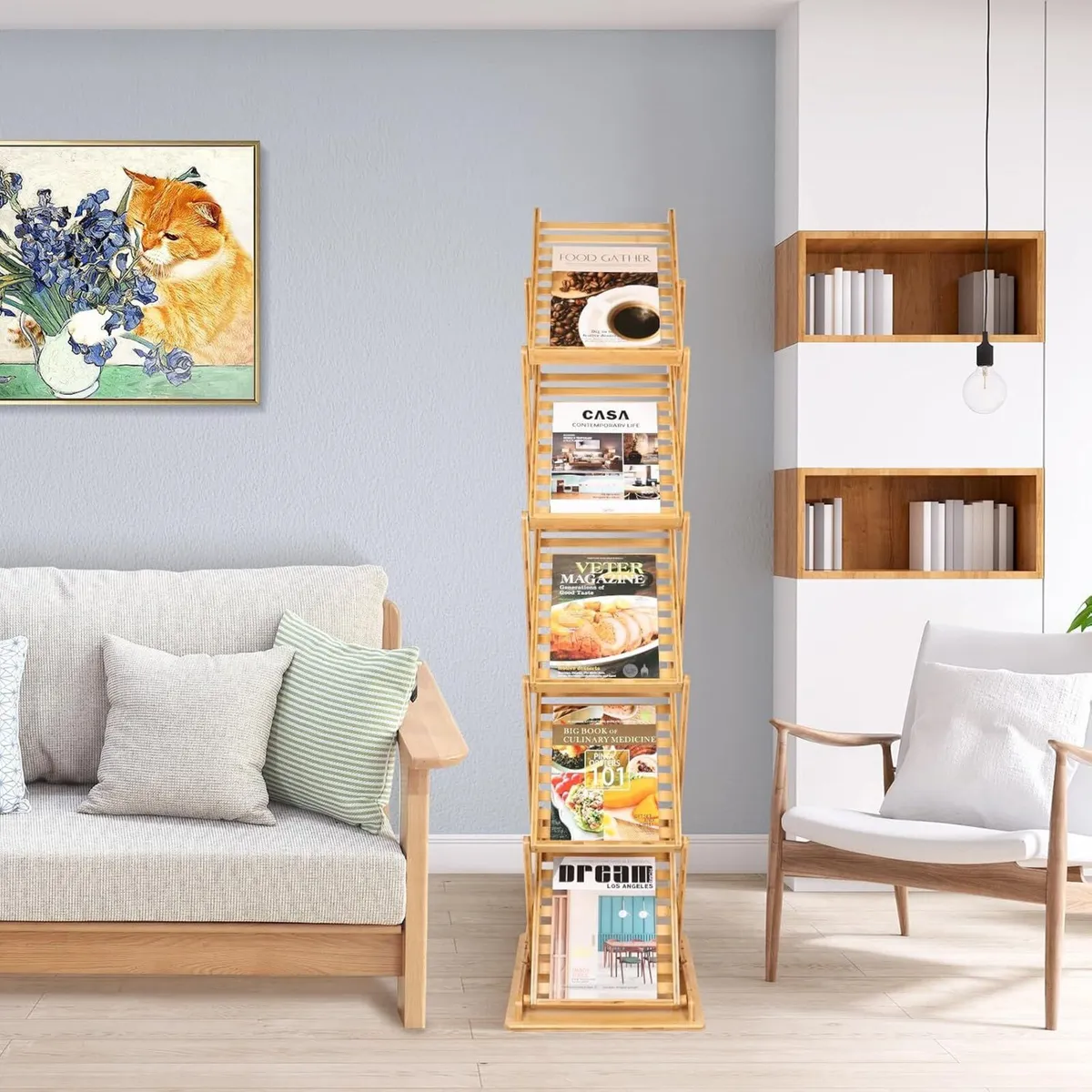 Foldable Magazine Rack Floor Stand Brochure - Image 2