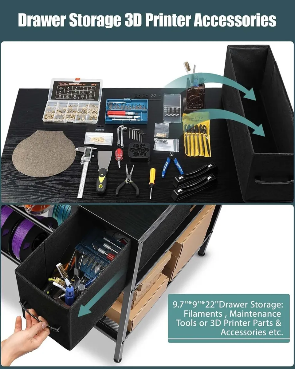 3d Printer Stand with Filaments Storage Table - Image 4
