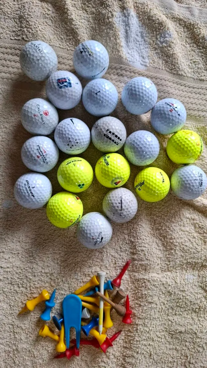 Golf clubs , trolley & accessories - Image 4