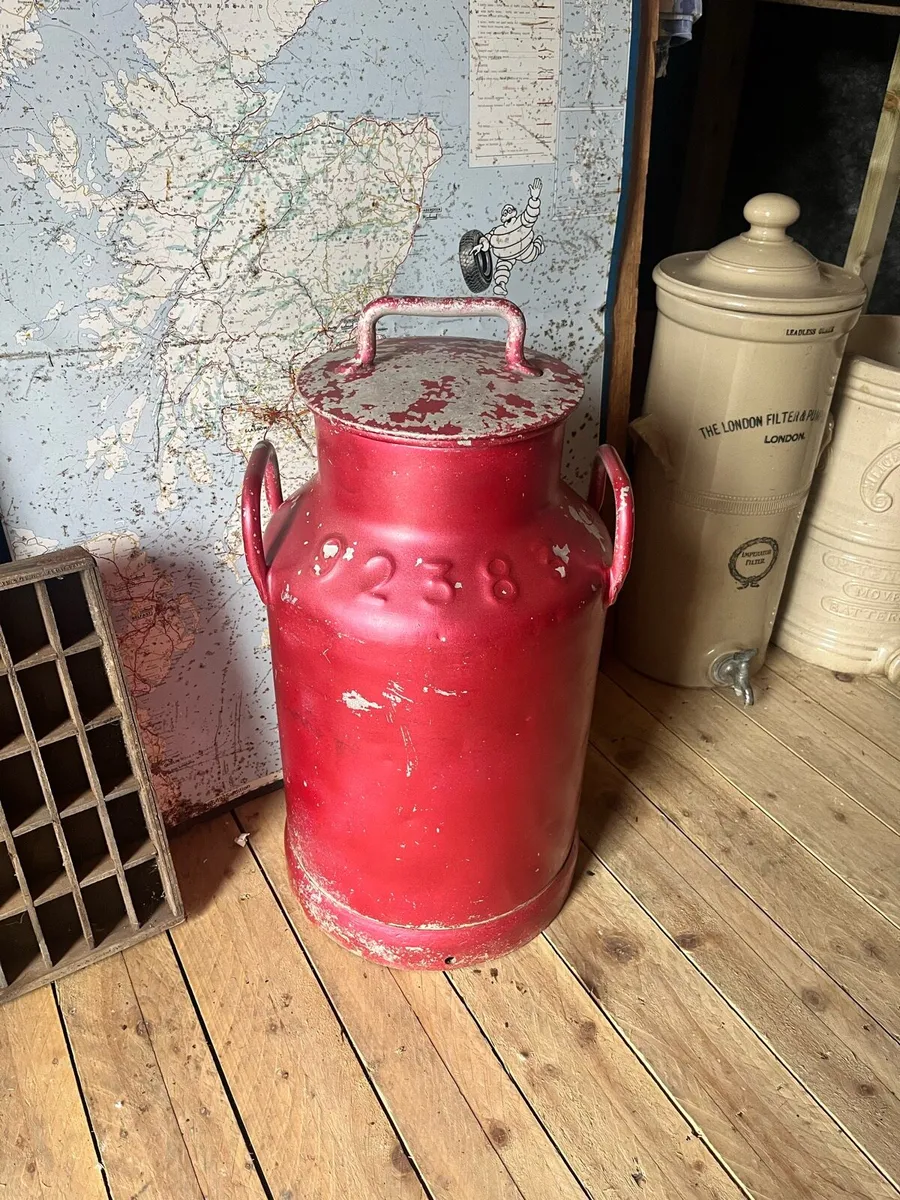 Vintage French Milk Churn - Image 1