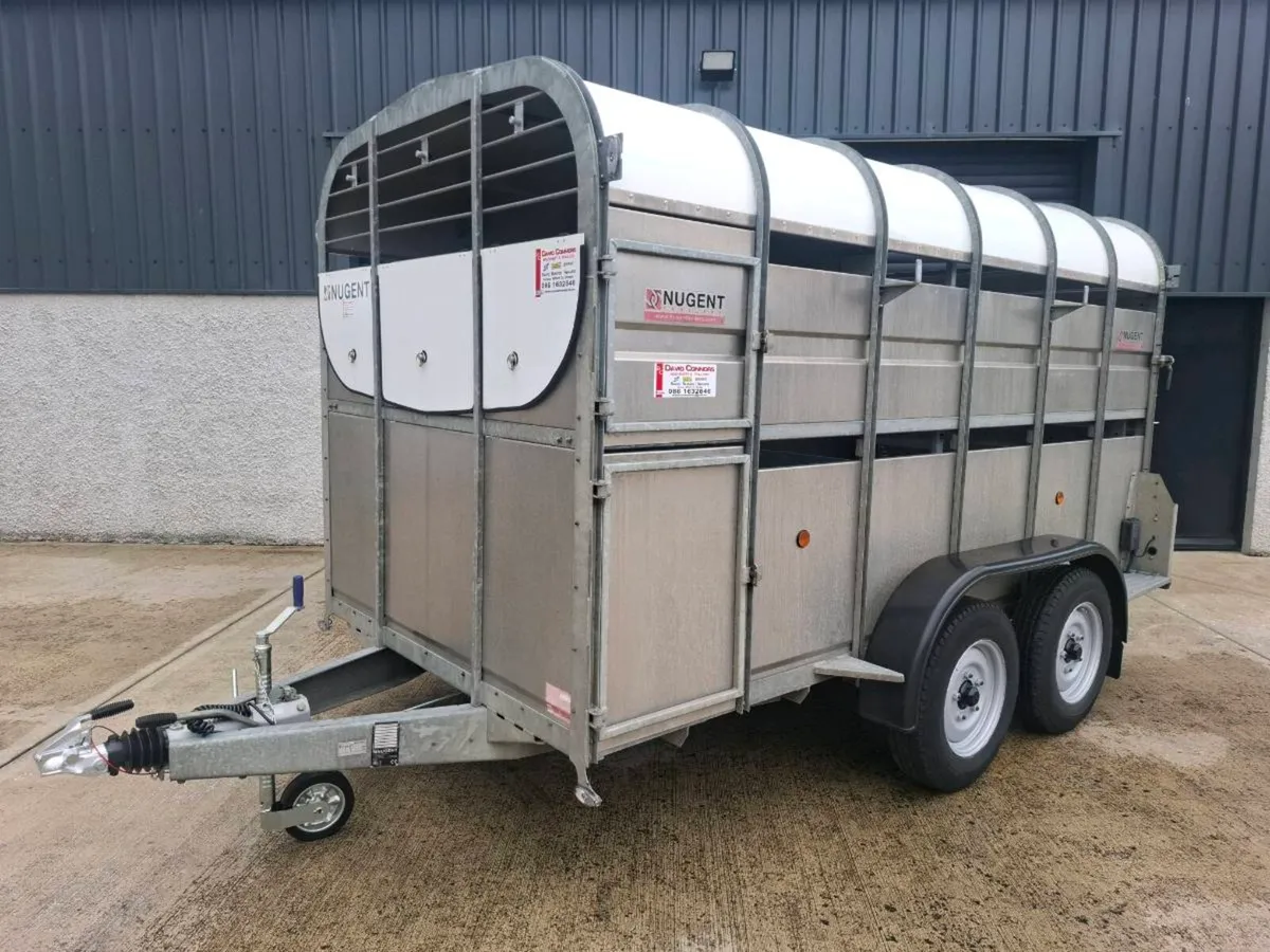 Nugent 12ft x 6ft livestock trailer AS NEW - Image 3