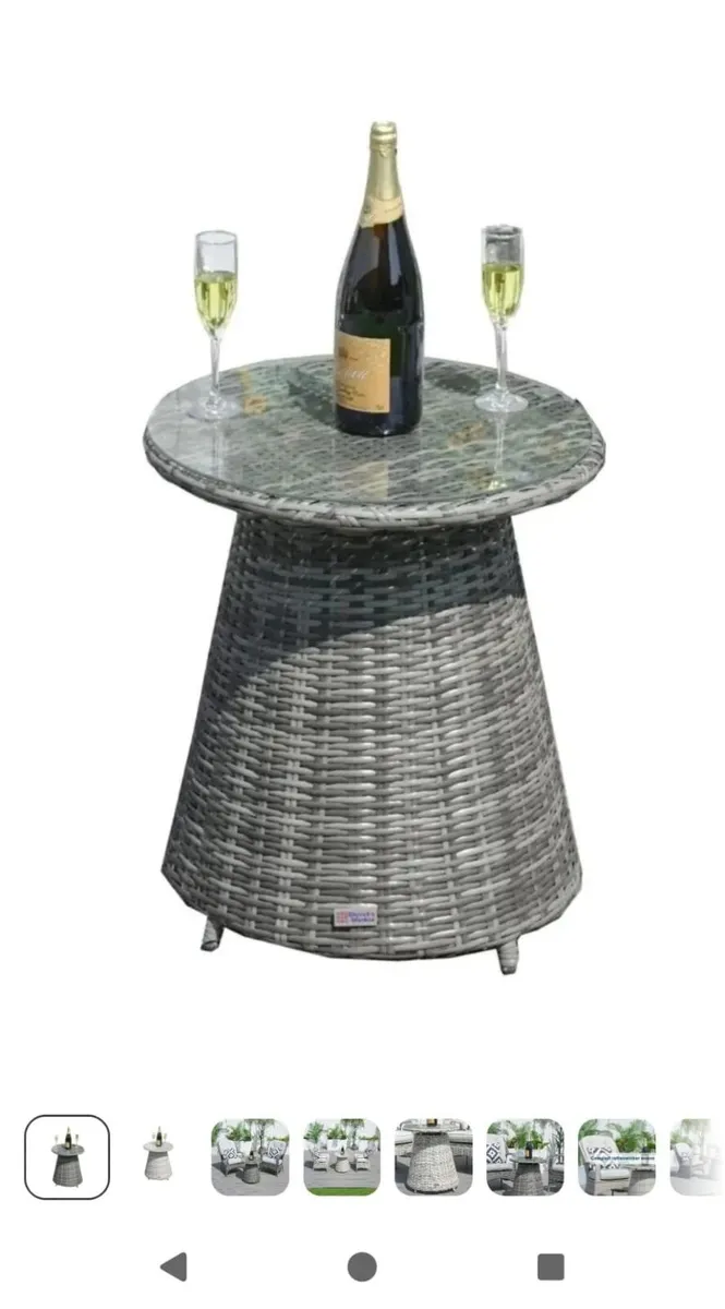 Patio Furniture, Table & 2 chairs. - Image 2