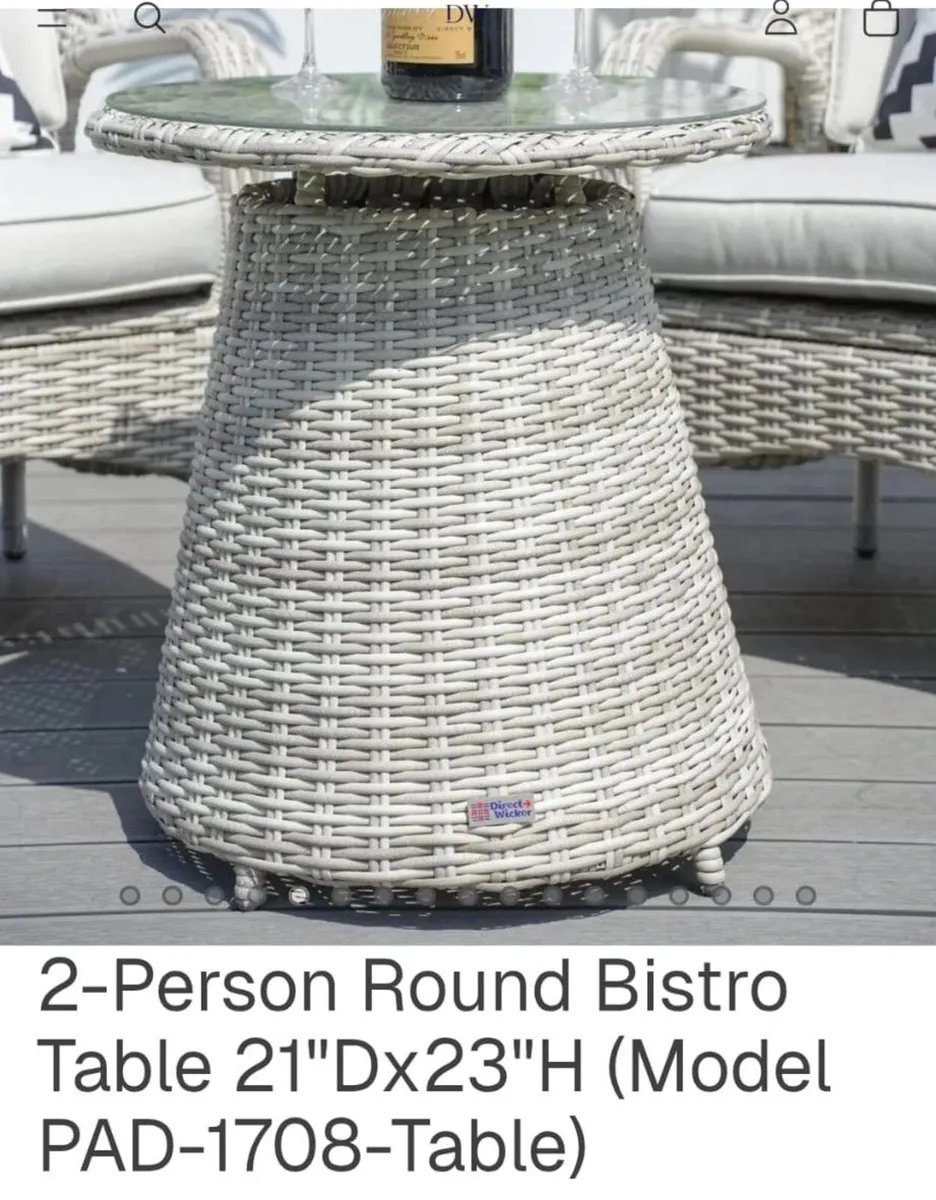 Patio Furniture, Table & 2 chairs. - Image 3