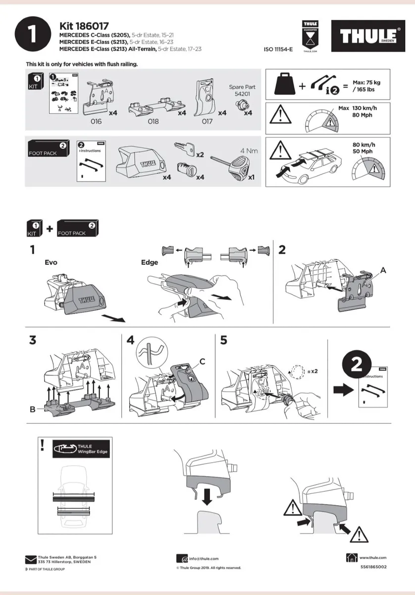 Thule Kit 186017 Mercedes - Image 1
