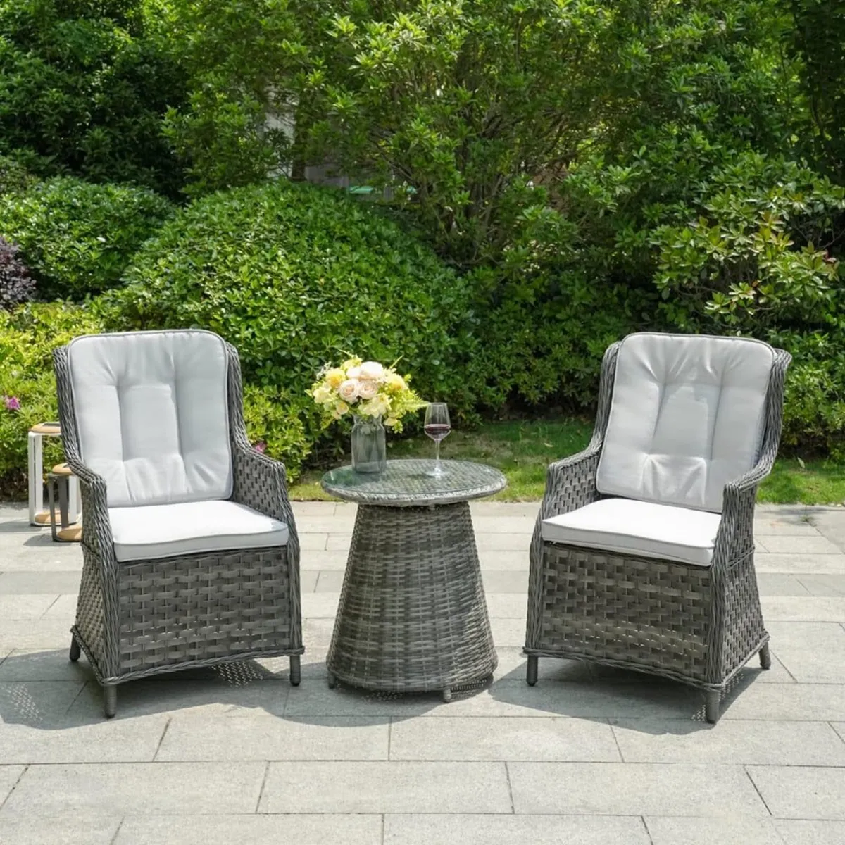 Patio Furniture, Table & 2 chairs. - Image 1