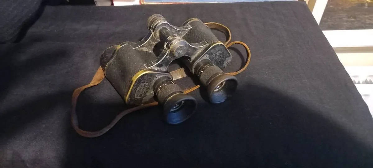 Vintage World War ll Carl Zeiss German Binoculars - Image 2
