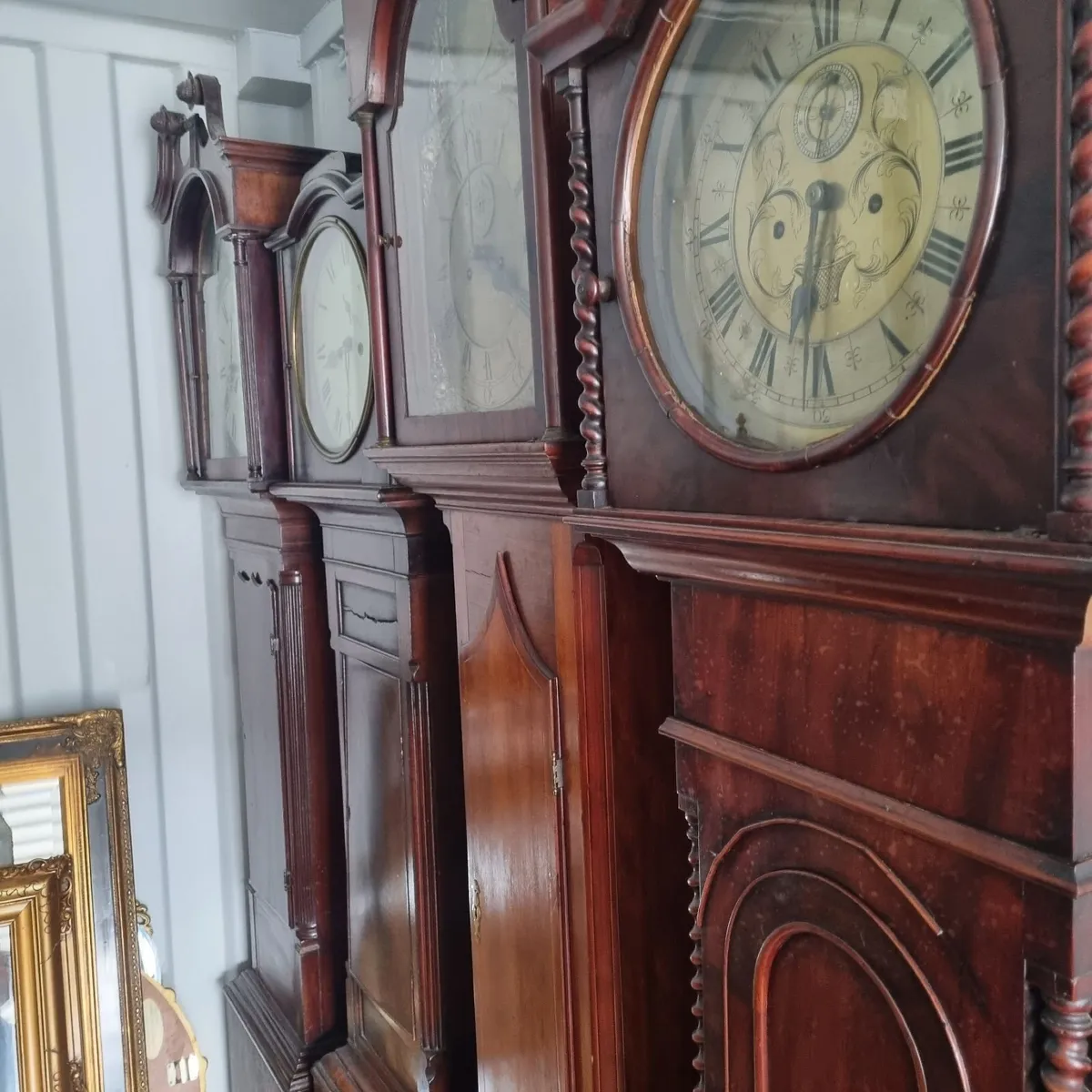 4 grandfather clocks for sale 995 the lot - Image 1