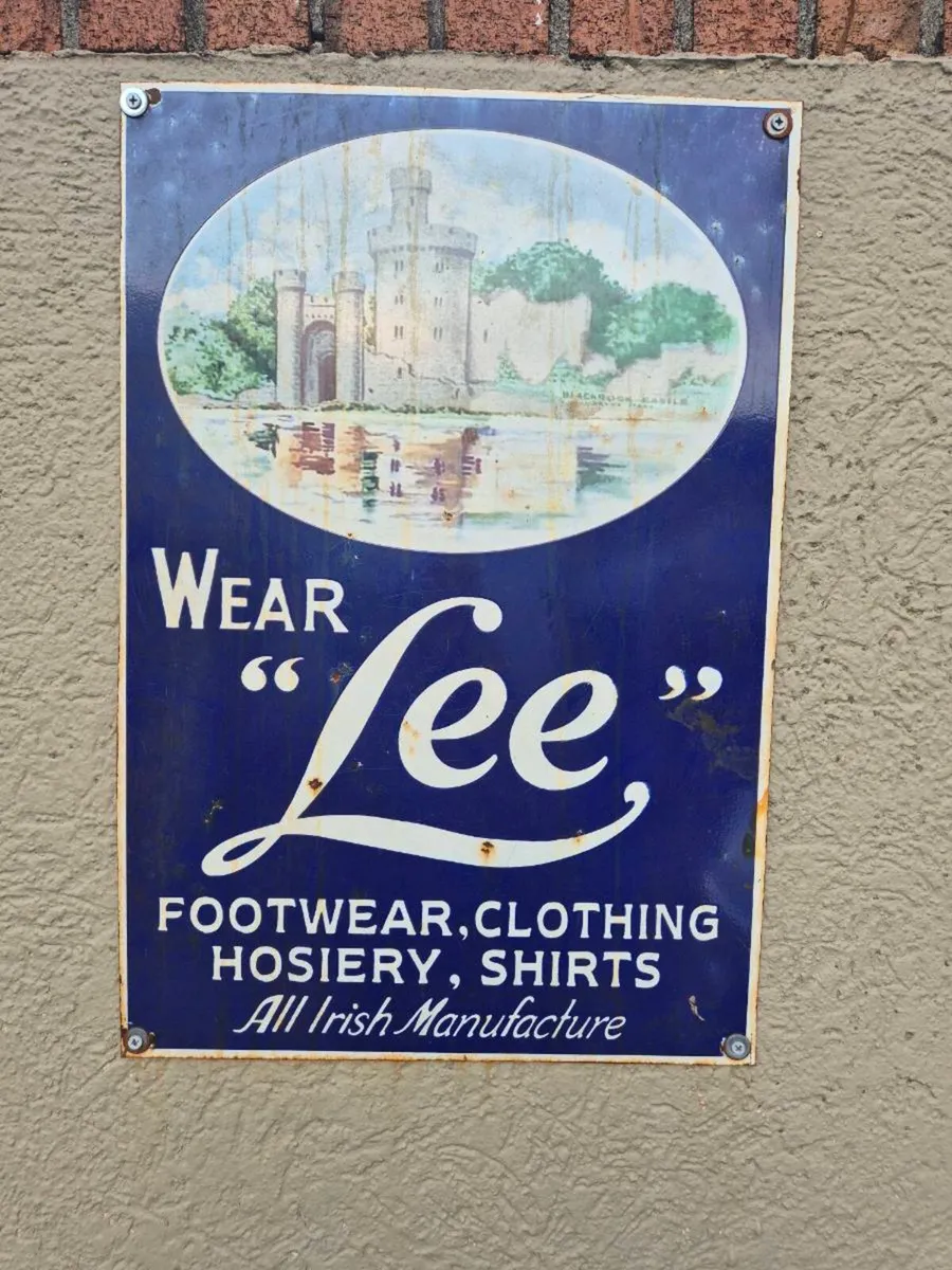 Enamel sign - Image 1