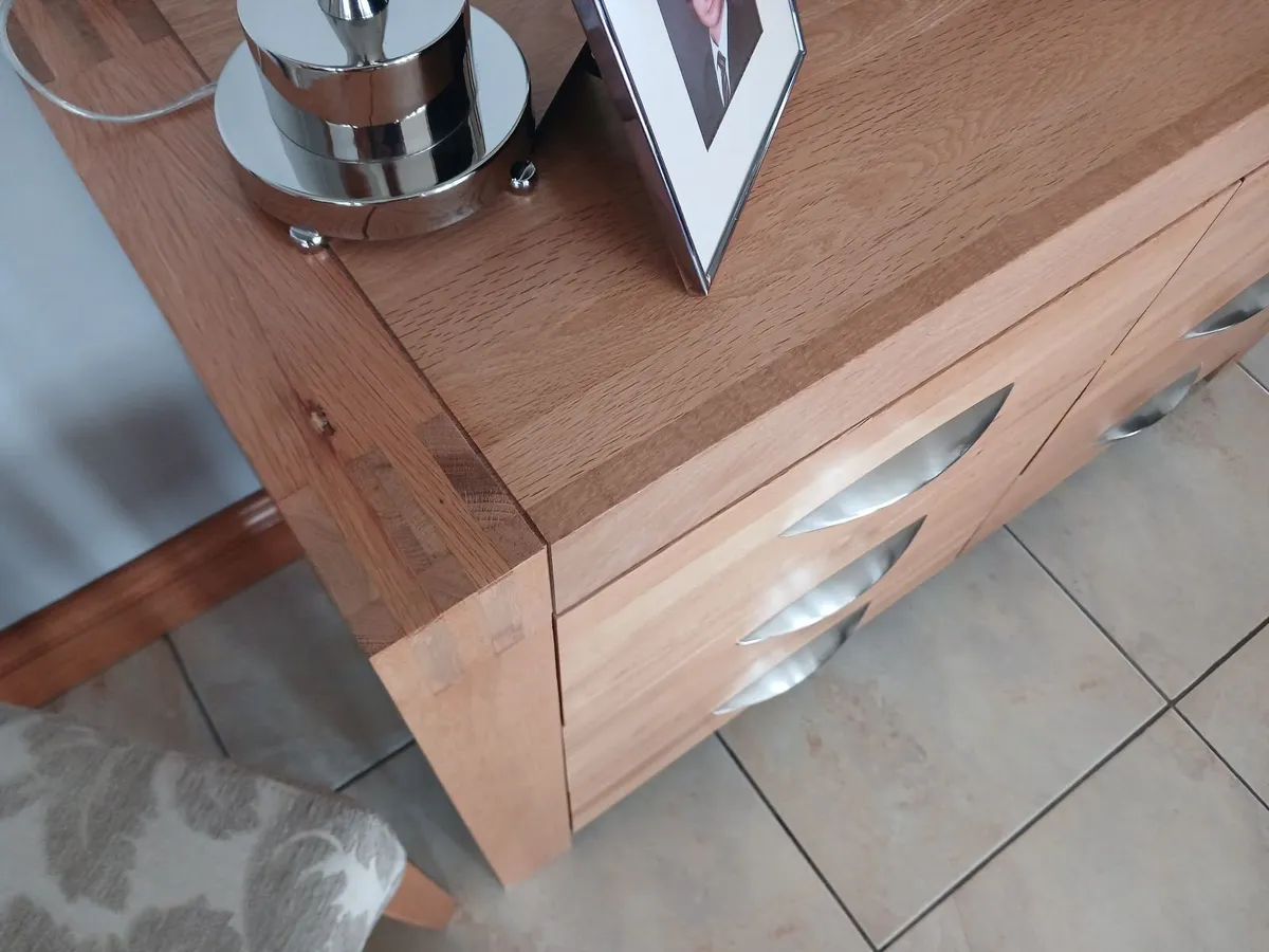 Solid Oak 6-Drawer Chest / Sideboard - Image 2