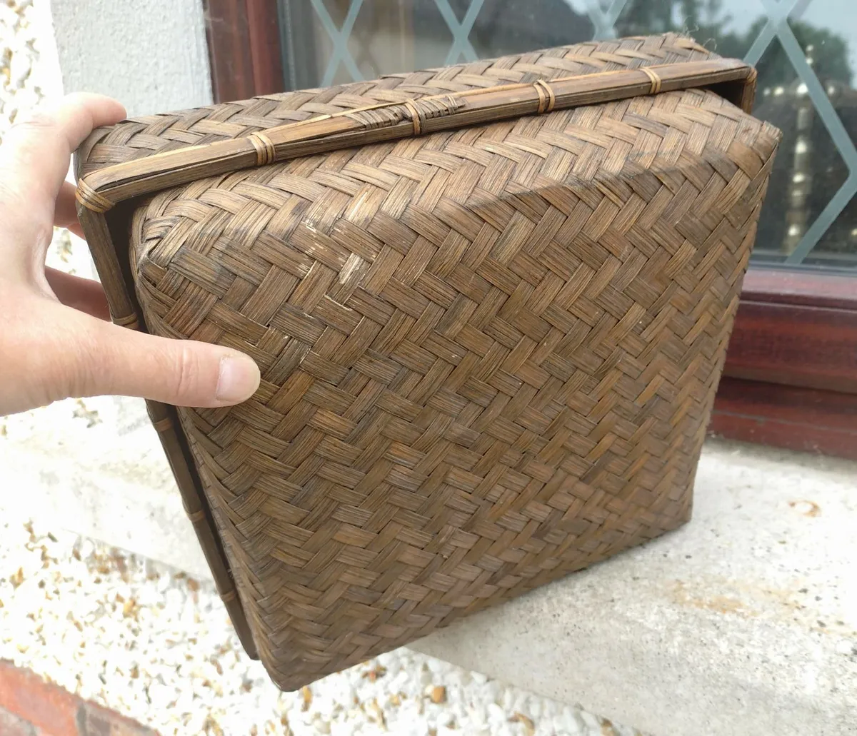 Lightweight Square Wicker Storage Box. - Image 3