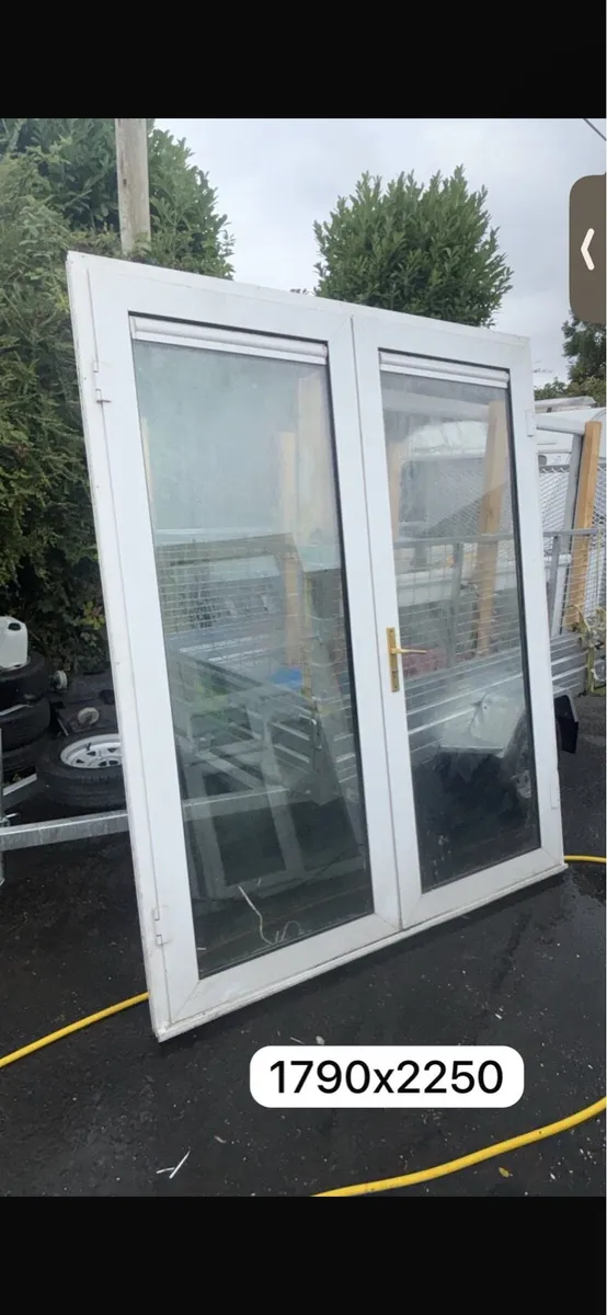 White pvc French door
