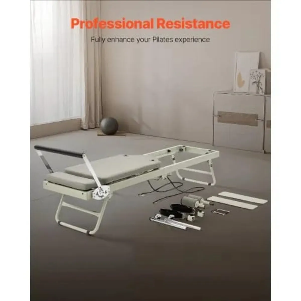 Foldable Pilates Reformer, Pilates Workout Machine - Image 3