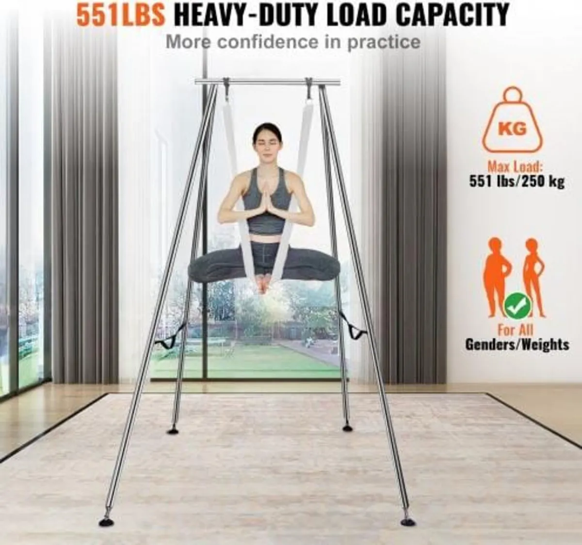 Aerial Yoga Frame & Yoga Hammock, 9.67 ft Height P - Image 2