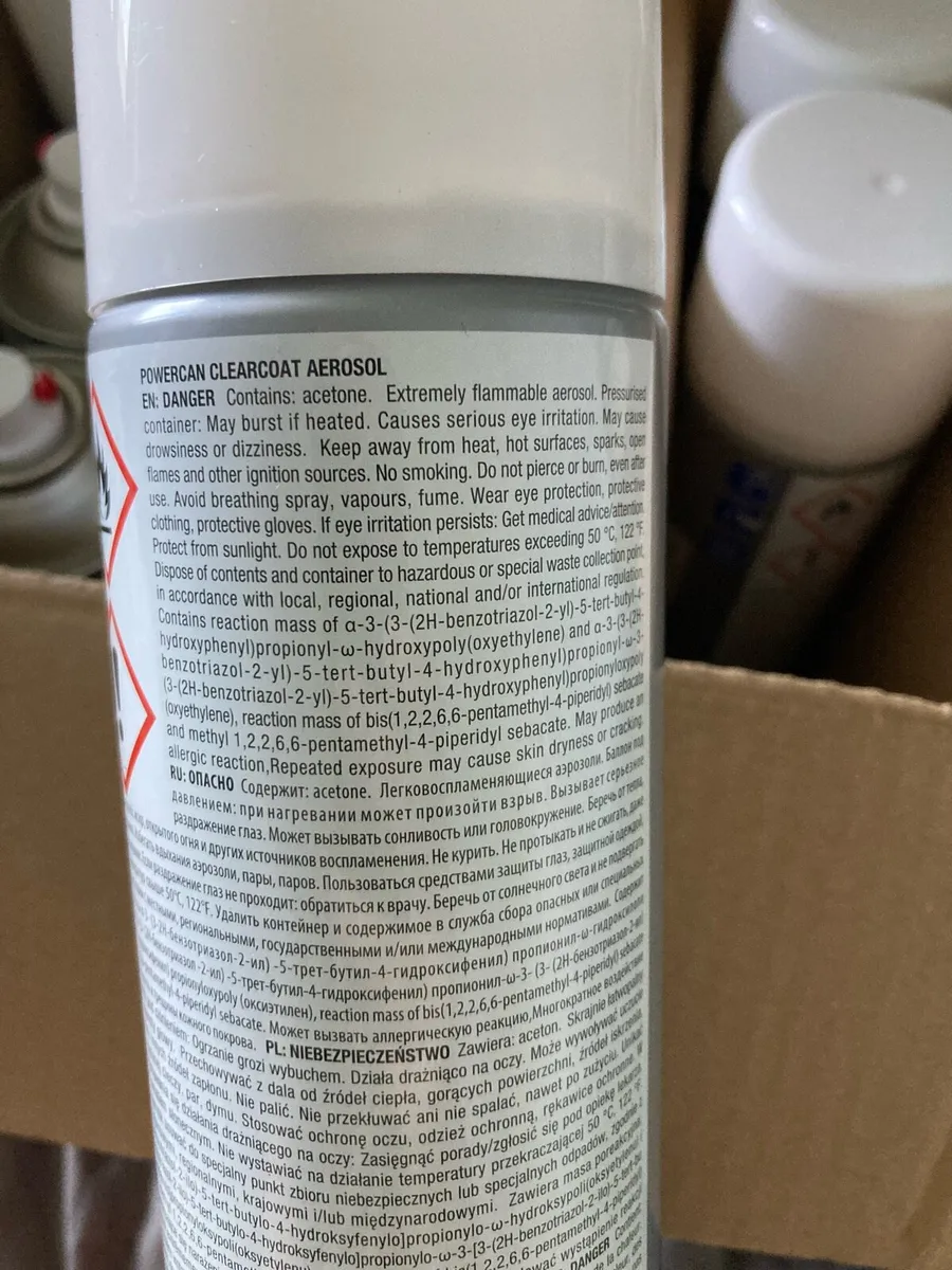 Clear Lacquer Spray Upol Clear Coat Power Can - Image 3