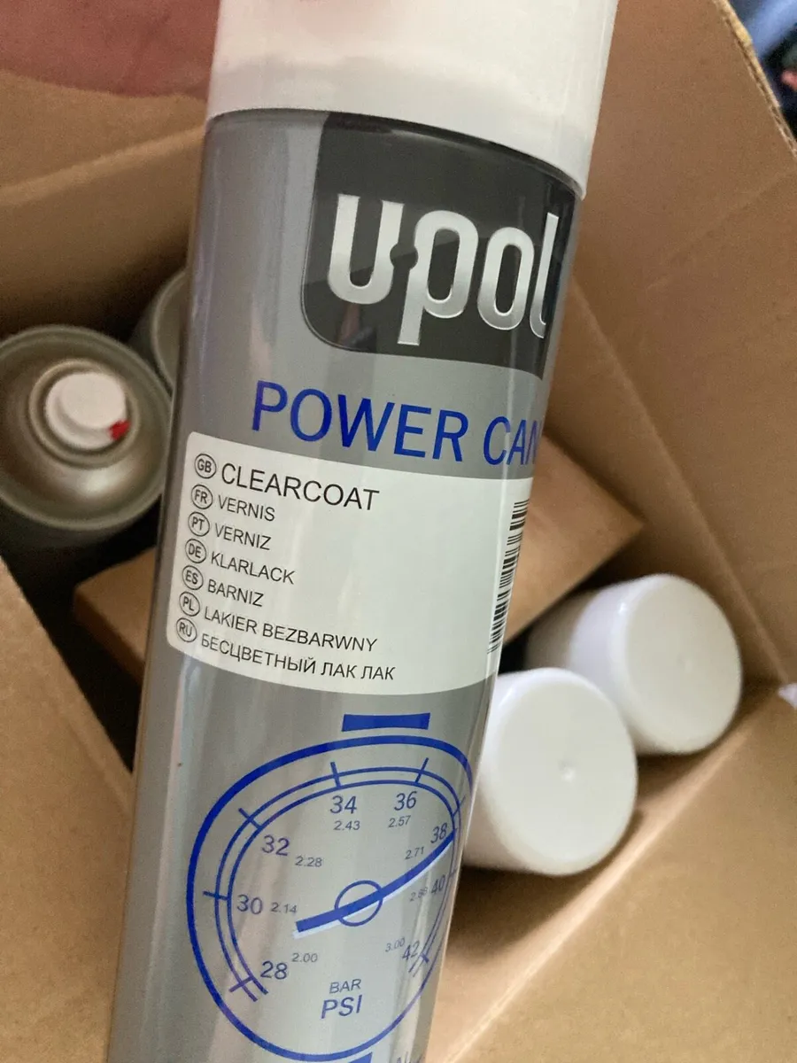 Clear Lacquer Spray Upol Clear Coat Power Can - Image 2