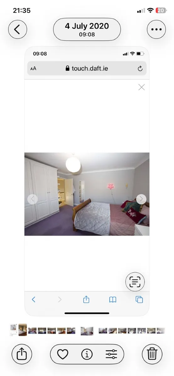 King size sleigh bed - Image 2
