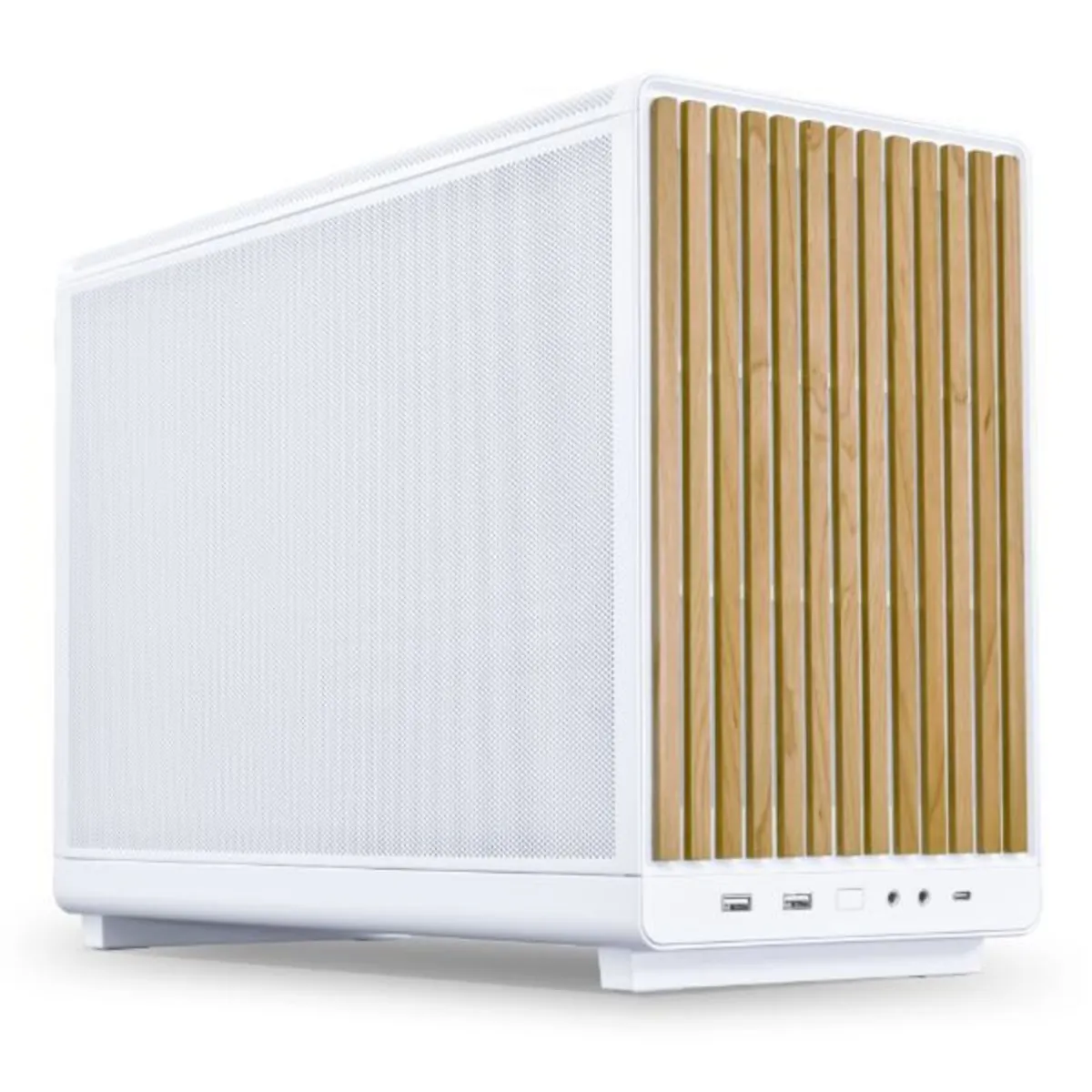 Lian Li A3 mATX Wood Edition White Tempered Glass