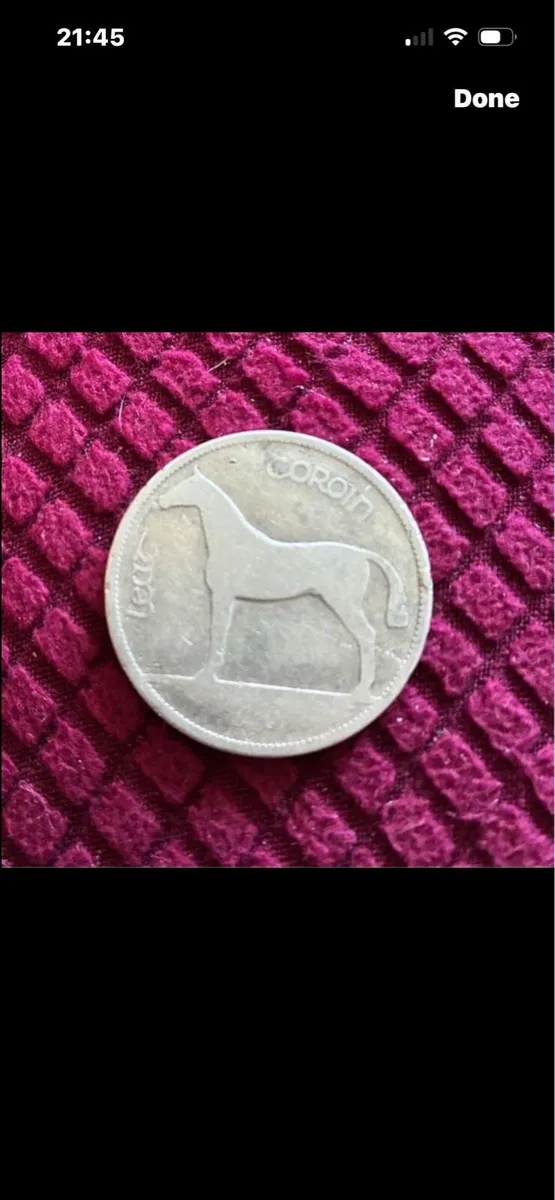 Very Rare 1928 Leath Coroin/ Half Crown - Image 2