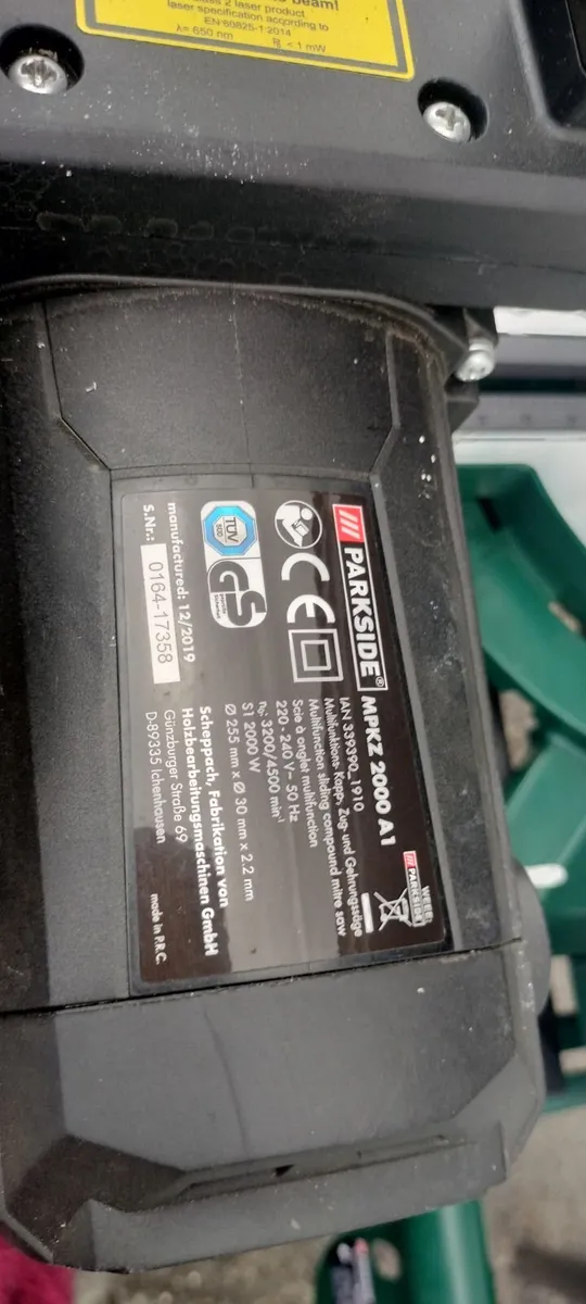 Sliding Compound Mitre Saw with Stand - Image 1