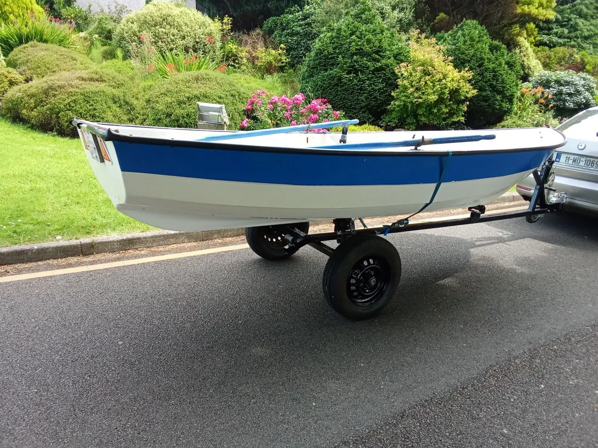 14 ft fiberglass boat+Trailer+motor - Image 3